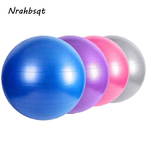Nrahbsqt Pvc Utility Yoga Balls 75cm Sport Fitness Pilates Balls Thicken Explosion Proof Yoga