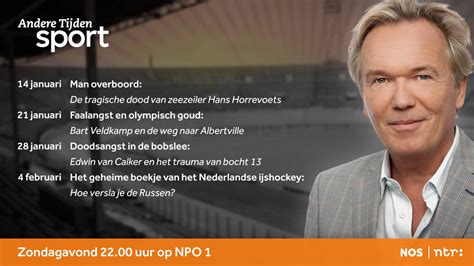 Presentator sjoerd van ramshorst van andere tijden sport: Andere Tijden Sport: de faalangst van Bart Veldkamp | NOS