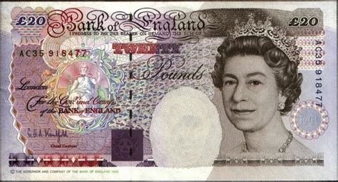 British Bank Notes‎ 20 Pound Sterling Note 1993 Queen Elizabeth Ii20
