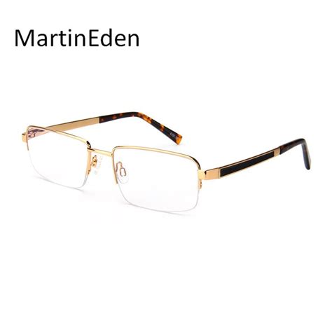 high quality fashion rimless gold reading glasses men glasses for sight reading men s diopter 1