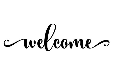 Welcome Svg Welcome Stencil Lettering Svg