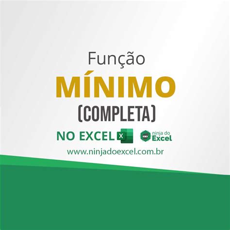 Fun O M Nimo No Excel Guia Completo Ninja Do Excel