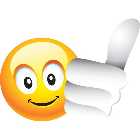 Emoticons With A Thumbs Up Clipart Best