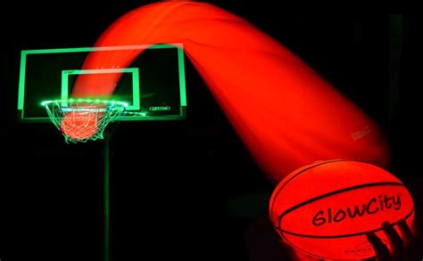 Glowcity Light Up Led Rim Kit With Led Basketball Included Aqua Teal Size 7