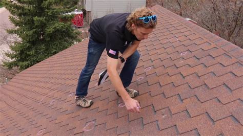 Roof Inspection For Hail Damage Youtube