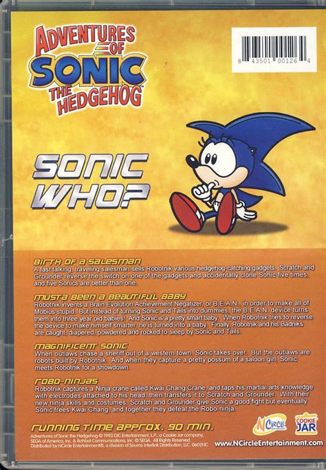 Adventures Of Sonic Hedgehog Sonic Who On Dvd Movie