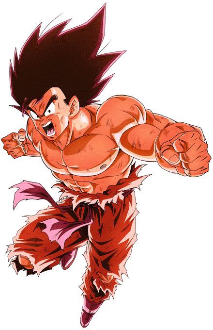 Goku Kaioken Render 2 By Maxiuchiha22 Dragon Ball Gt Goku Desenho
