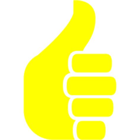 Download High Quality Thumbs Up Transparent Yellow Transparent Png