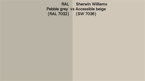 RAL Pebble Grey RAL 7032 Vs Sherwin Williams Accessible Beige SW
