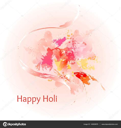 Abstract Colorful Happy Holi Background Design For Indian Festival Of