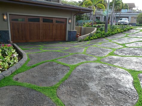 Stamped Concrete Driveway Stamped Concrete Driveway Stone Driveway