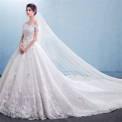 Check out our cheap wedding dress selection for the very best in unique or custom, handmade pieces from our dresses shops. Wedding Dress Off Shoulder Short Sleeve A Line Long Train ...