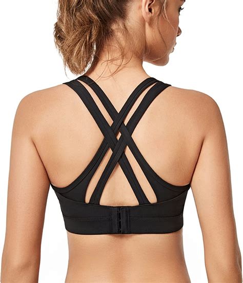 buy yvette women high impact sports bras criss cross back sexy running bra for plus size online
