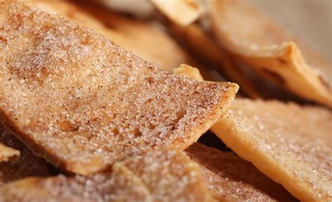 Cinnamon sugar tortilla chips are the best dessert for your next taco tuesday night. Baked Cinnamon-Sugar Tortilla Chips | Cinnamon sugar ...