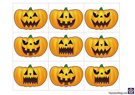 Halloween Pumpkin Pattern Activities