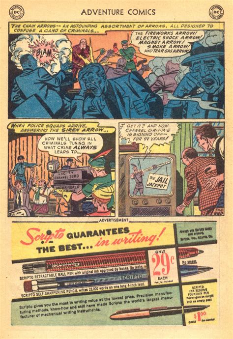 Days Of Adventure Adventure Comics 202 July 1954
