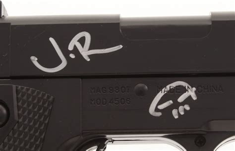 Jon Bernthal Signed The Punisher 45 Caliber Pistol Prop With Hand