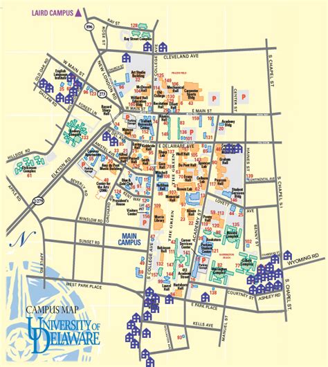 University Of Delaware Campus Map Maps For You