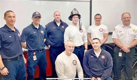 Newton Fire Department Pins New Firefighters Newton Daily News