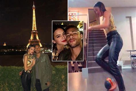 Neymar S Girlfriend Bruna Marquezine Shows Off Football Skills In Five Storey Mansion After