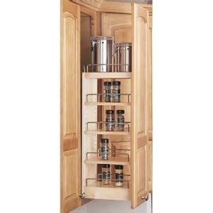 9 inch cabinet pull out. 5" Wide Wall Pull Out Spice Rack For 9 Inch Wall Cabinet-WSP