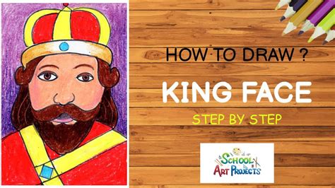 How To Draw King Face Step By Stepfor Kids Youtube