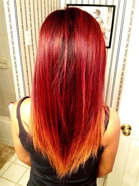 Pin By Courtney Randle On Hair And Makeup Red Ombre Hair Ombre Hair Hair Color Red Ombre