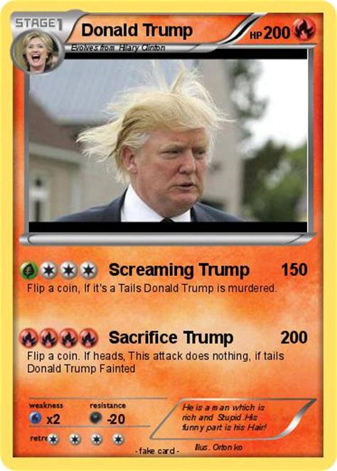 Maybe you would like to learn more about one of these? Pokémon Donald Trump 1814 1814 - Screaming Trump - My Pokemon Card