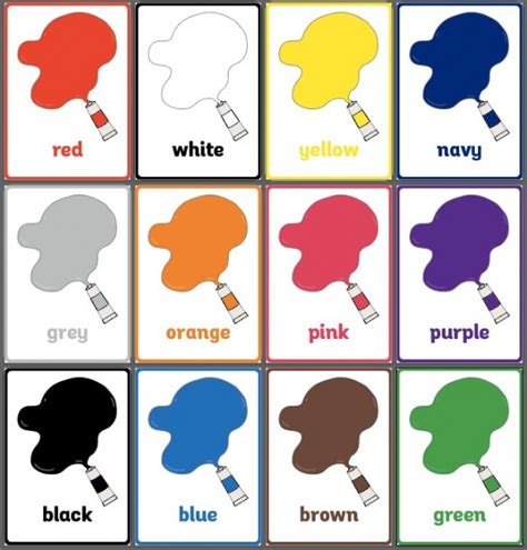 Check spelling or type a new query. Colors Flashcard For Kindergarten