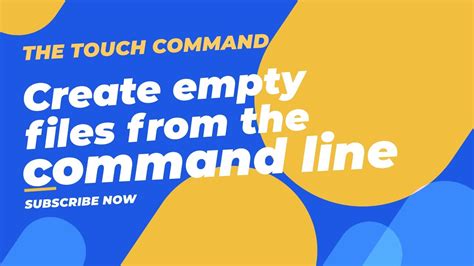 Make Empty Files In Linux Use Touch Command To Create Multiple Empty