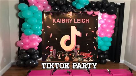 Party Supplies Tiktok Decorations Tiktok Birthday Party Invitation