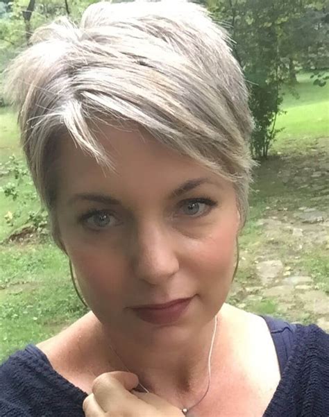 As we age, our hair changes. Short Pixie Haircuts for Gray Hair - 18+