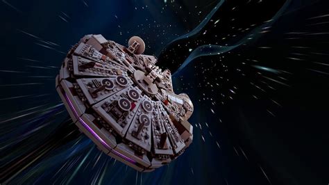 Dropping Out Of Hyperspace Modified Lego Millenium Falcon Flickr