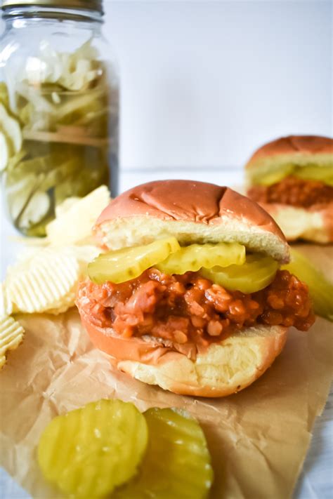 Vegetarian Lentil Sloppy Joes Stephanie Lee Nutrition