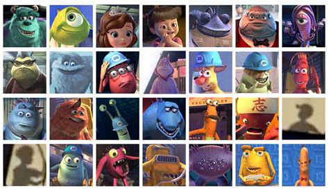 Characters From Monsters Inc