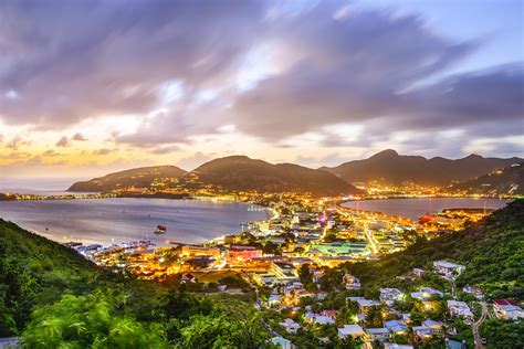 Philipsburg Sint Maarten Dutch Antilles Cityscape At The Great