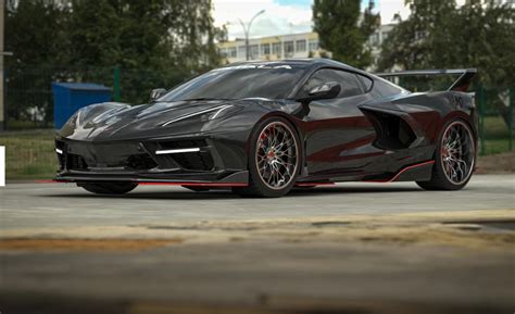 new widebody kit gives corvette c8 stingray supercar looks carbuzz