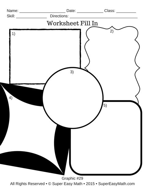 Graphic Organizers And Other Printables Sample