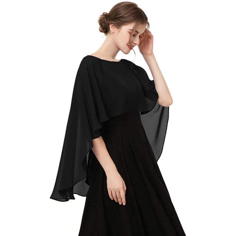 Miss Lancapelets For Women Chiffon Cape Shawls And Wraps For Evening Dress Wedding Capes Cover