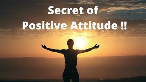 How To Maintain Positive Attitude Youtube