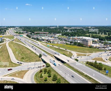Highway Interchange In Suburban St Louis Stock Photo Alamy