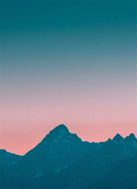 Download Wallpaper 840x1160 Adorable Sunset Mountains Range Nature