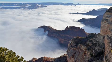 Spectacular Fog Fills Grand Canyon Again The Weather Channel