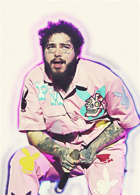 Post Malone Candy Paint Poster By Mobilunik Displate Post Malone