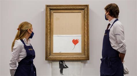 A Half Shredded Banksy Artwork Sold For Million Pounds At Sotheby