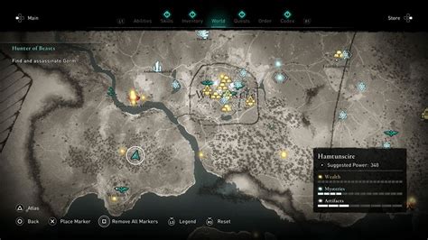 Assassins Creed Valhalla Hamtunscire Treasure Hoard Map Guide
