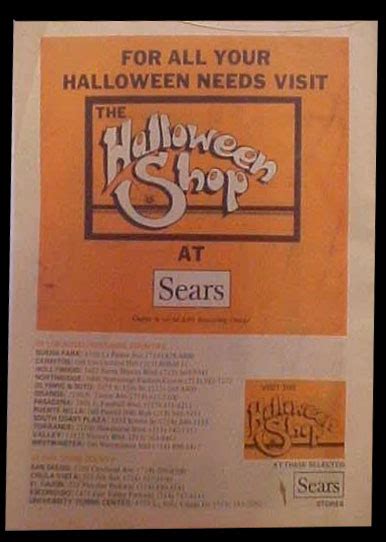 1979 Sears Halloween Shop Catalog Masks Of The Blood Curdling Blog