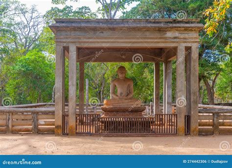 Statue Of Samadhi Buddha At Anuradhapura At Sri Lanka Stock Photo