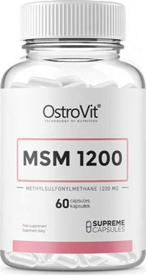 OstroVit MSM 1200 Συμπλήρωμα για την Υγεία των Αρθρώσεων 60 κάψουλες