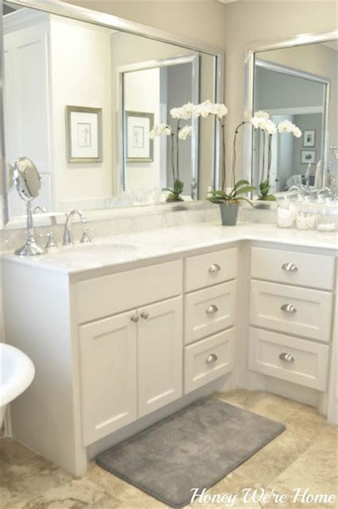 Bathrooms are among the smallest rooms in the house. 13 best images about L-Shaped Double Vanity Bathroom ...